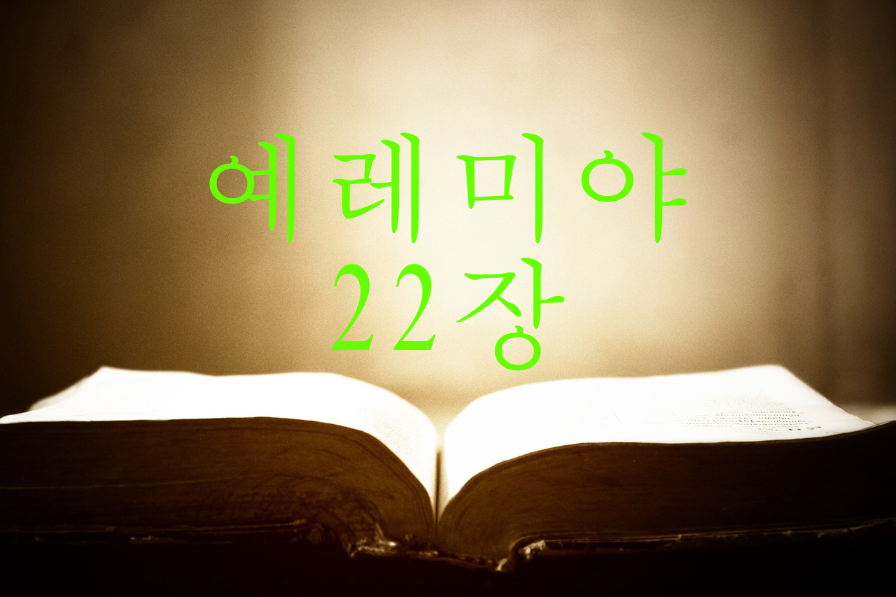 예레미야 22장 유다 왕의 집에 선언하다
