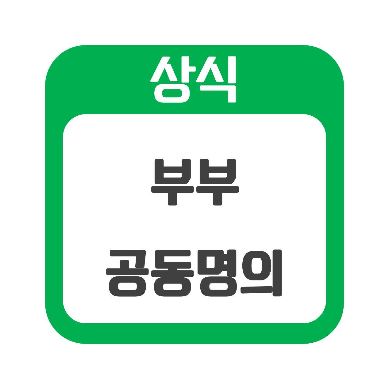  부부공동명의