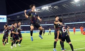 항저우 아시안게임 한국 축구 4강 대진표