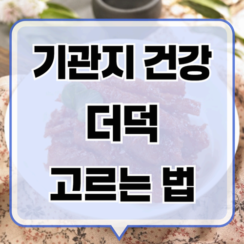 면역력과 기관지에 좋은 더덕 효능