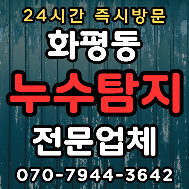 화평동 누수 전문가1