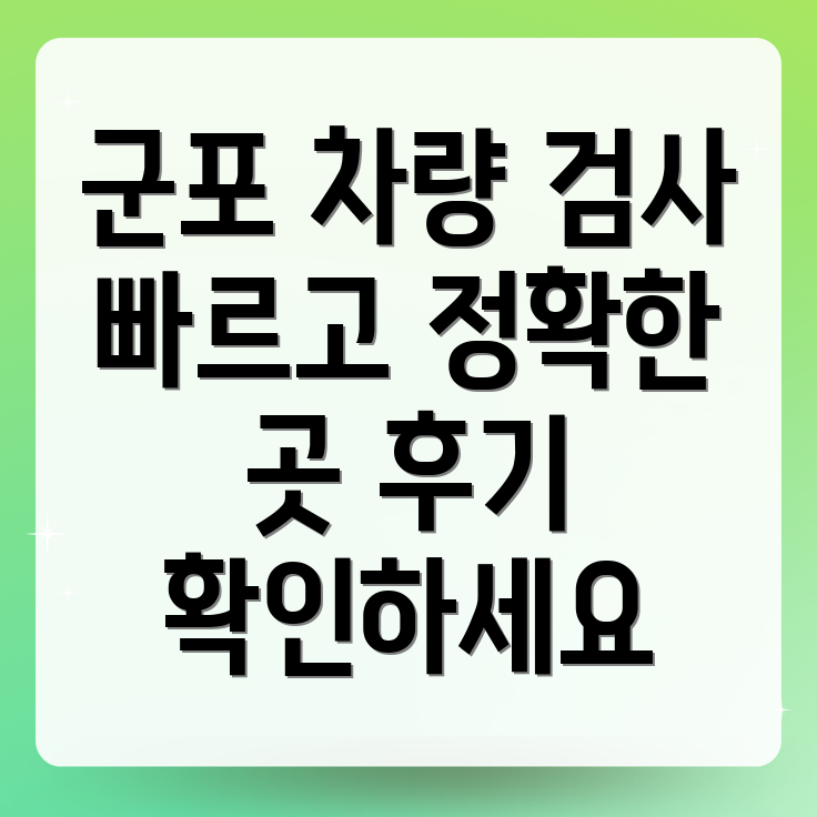 군포시 차량 검사