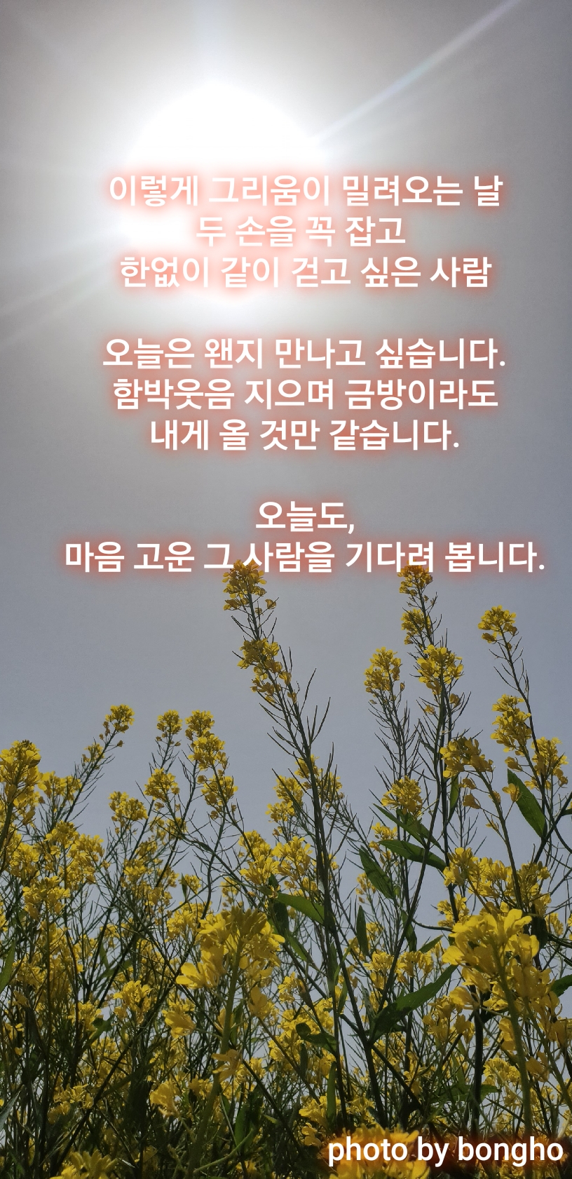  [좋은글] 마음 고운 그 사람을 기다려 봅니다...!!!