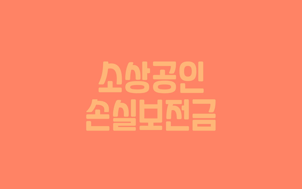  소상공인 손실보전금