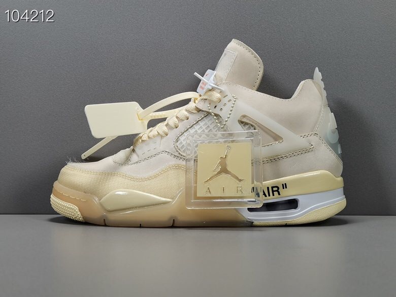 [NIKE x OFF WHITE] OG 나이키 X 오프화이트 에어조던 4 SP WMNS 세일 SAIL CV9388-100