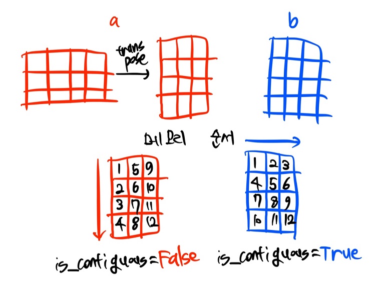  [Pytorch] contiguous 원리와 의미