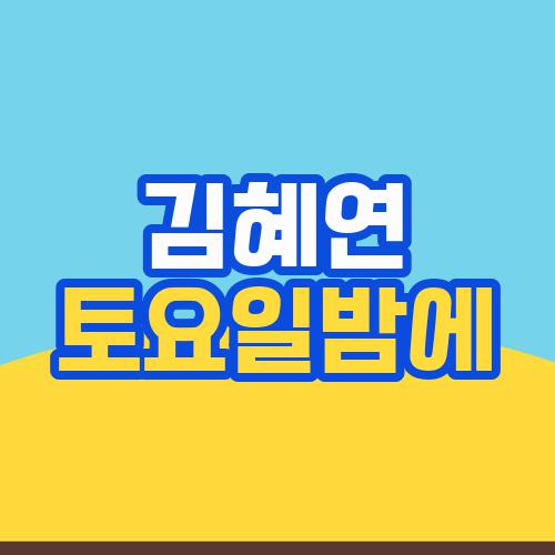 김혜연 토요일밤에
