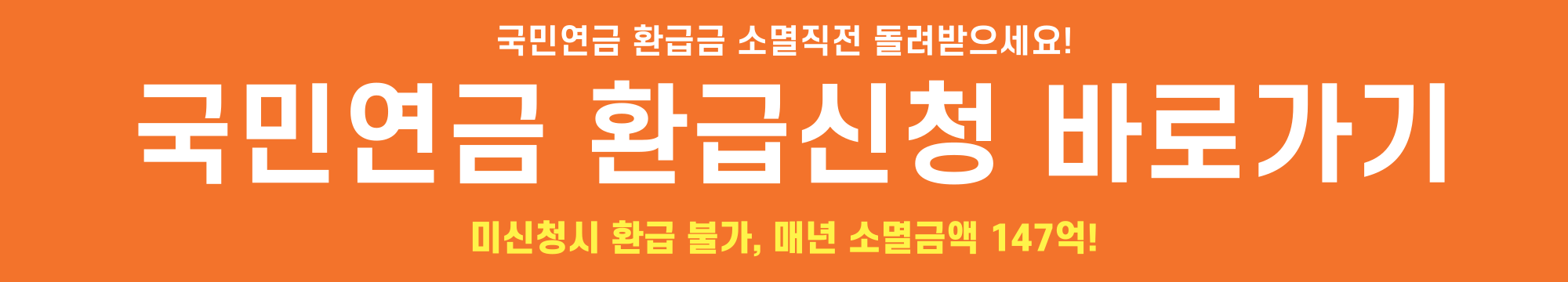 국민연금환급액조회