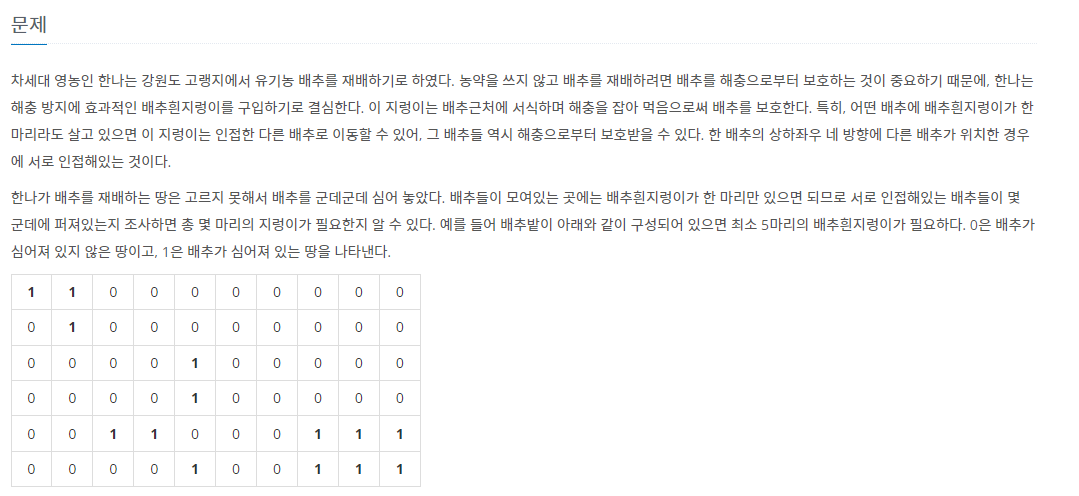  [Python] 백준 1012 - 유기농 배추