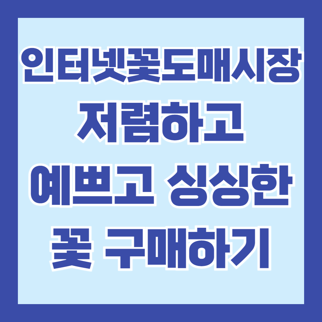 인터넷꽃도매시장-구매방법
