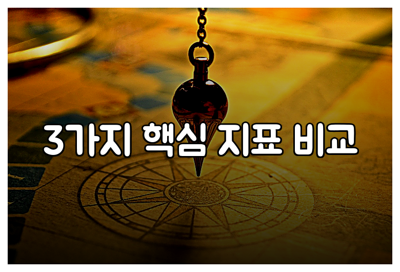 3가지 핵심 지표 비교