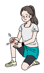 무릎 통증 유발