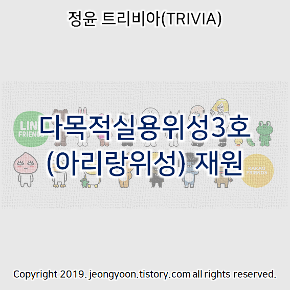  다목적실용위성3호 (아리랑위성) 재원