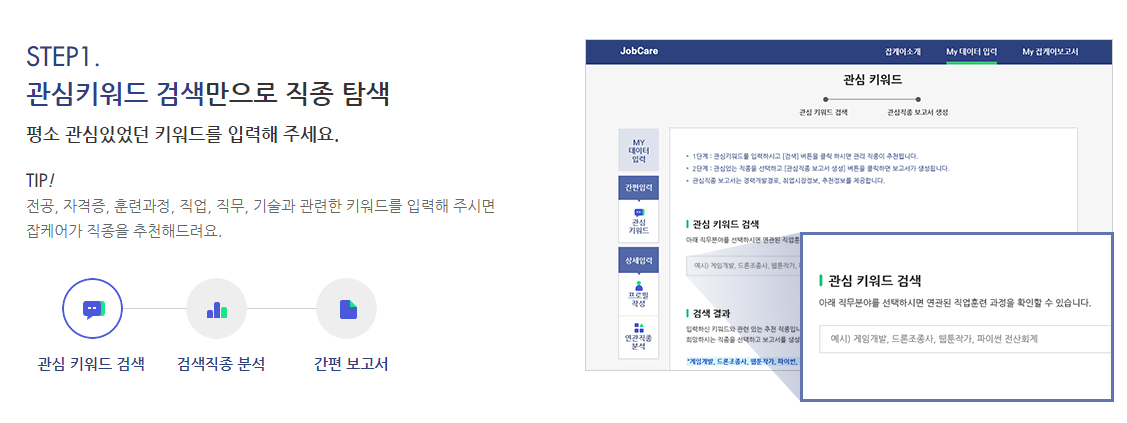 잡케어 워크넷과 고용노동부