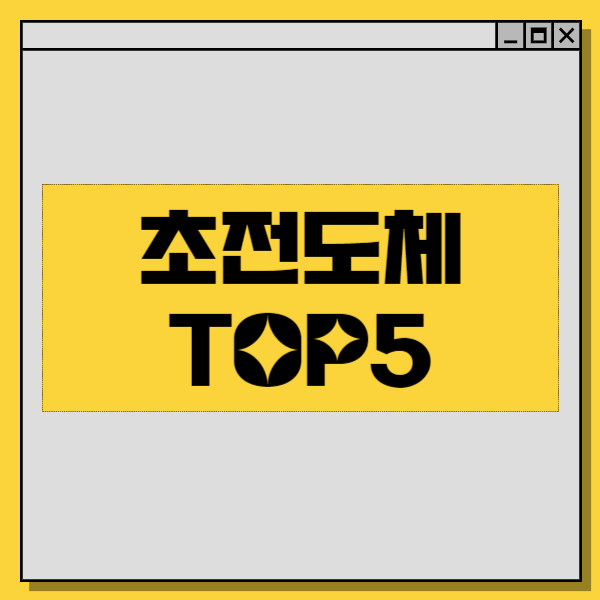  초전도체 관련주. 시가총액 Top 5 순위 정리