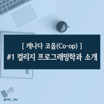  [캐나다 코업] #1. 컬리지 프로그래밍학과 코업(Co-op) 프로그램 소개