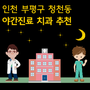 인천 부평구 청천동 치과 야간진료 병원 추천