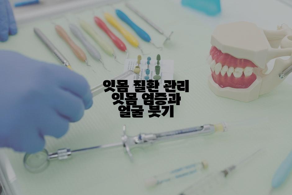 잇몸 질환 관리 잇몸 염증과 얼굴 붓기