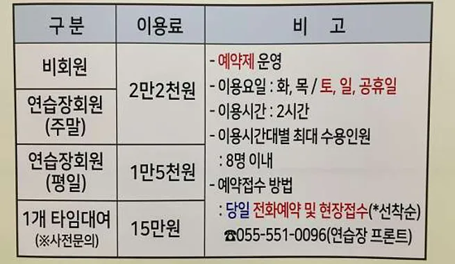 용원CC골프연습장