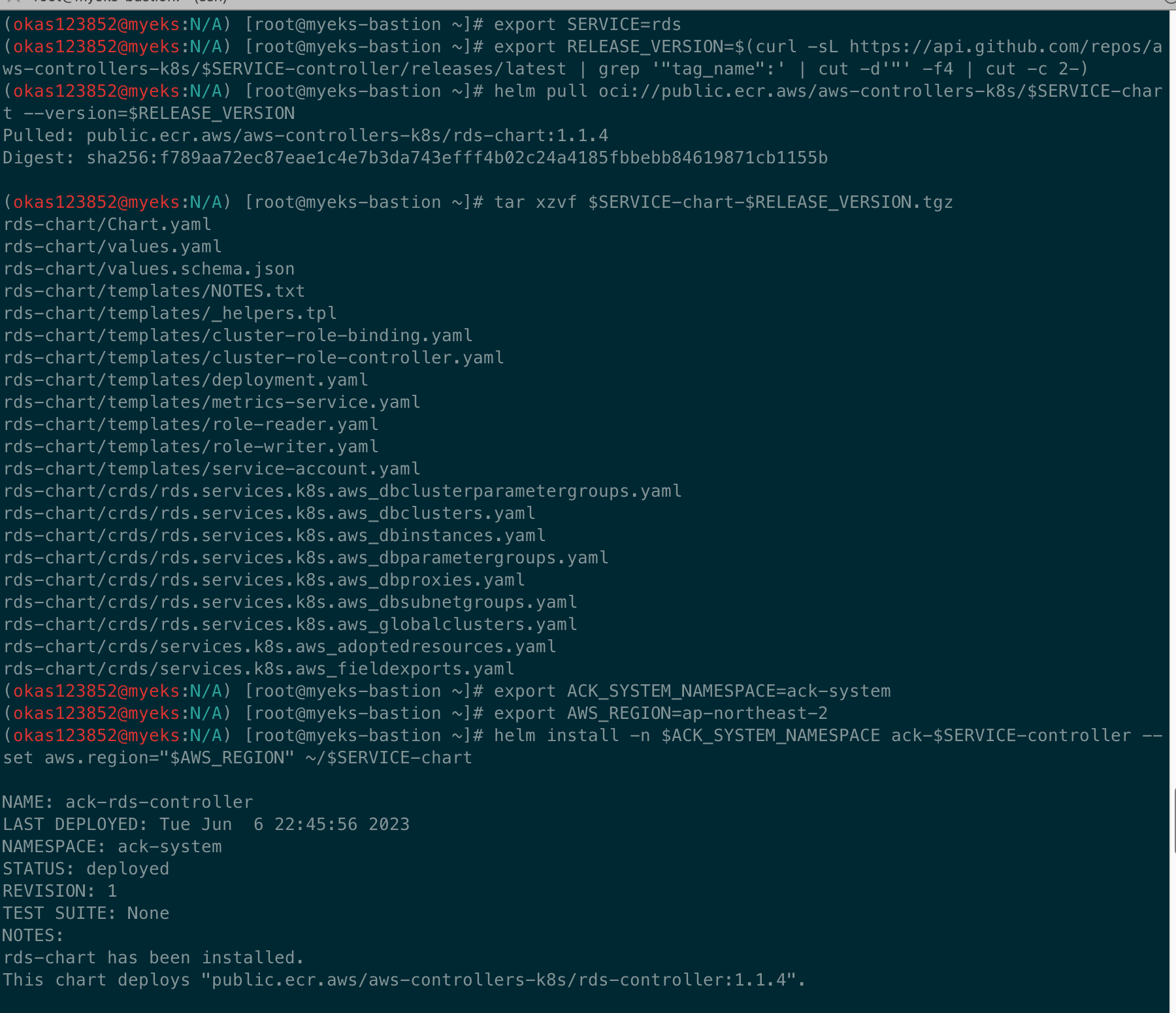  aws eks automation 7 ack rds 