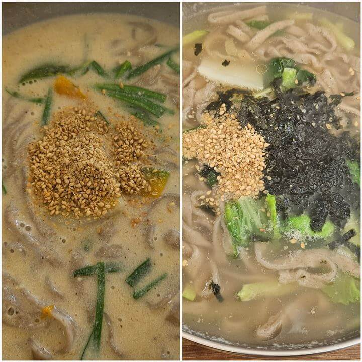 메밀들깨칼국수 메밀칼국수사진