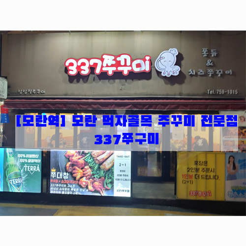  [모란역] 모란 먹자골목 맛집 주꾸미 전문점…337쭈꾸미