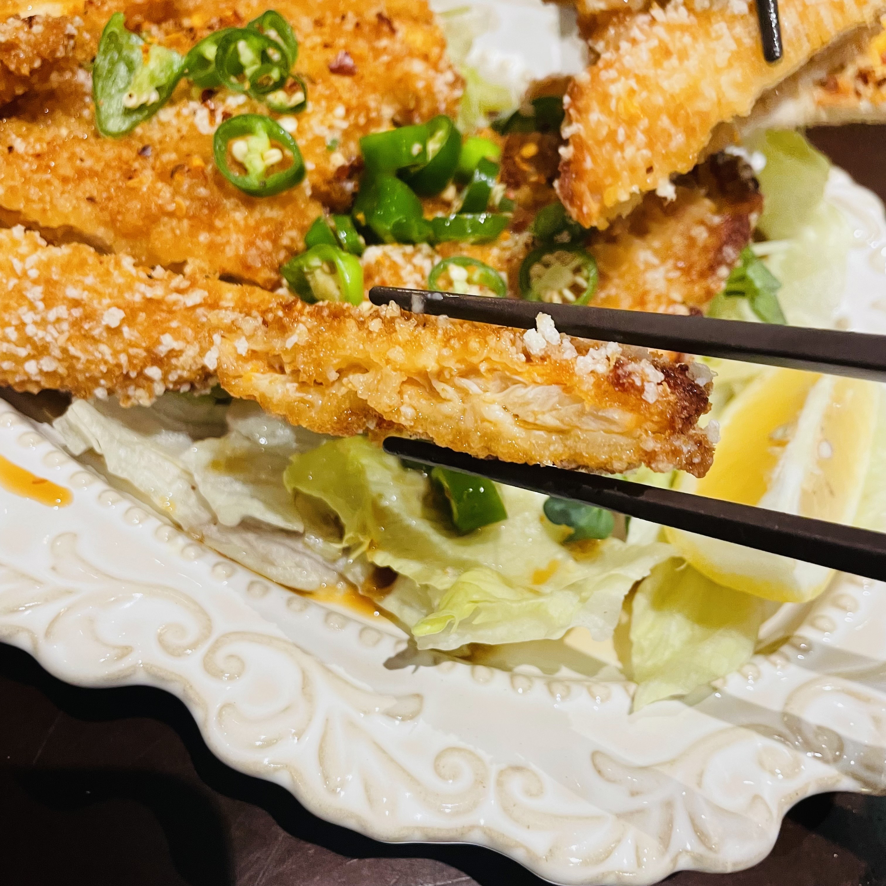 금별맥주 유린기 단면