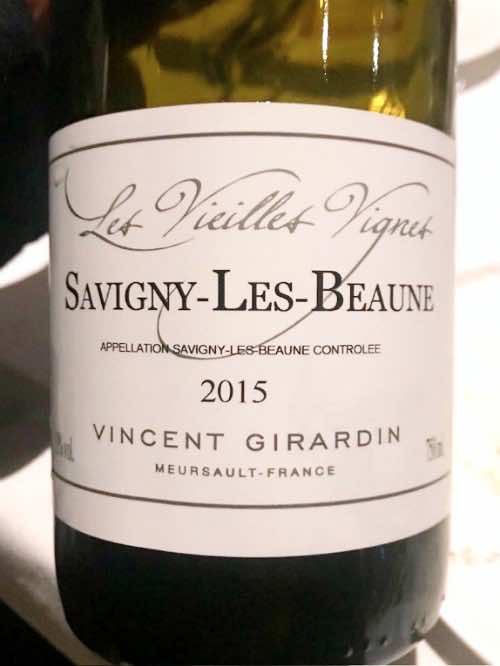 Domaine Vincent Girardin Savigny-les-Beaune Les Vieille Vignes Blanc 2015