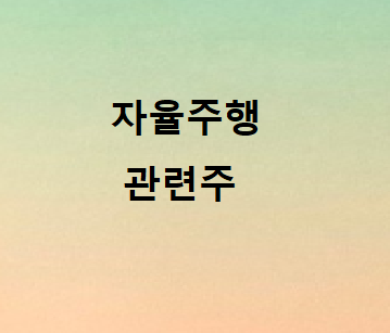  자율주행 관련주 총정리 