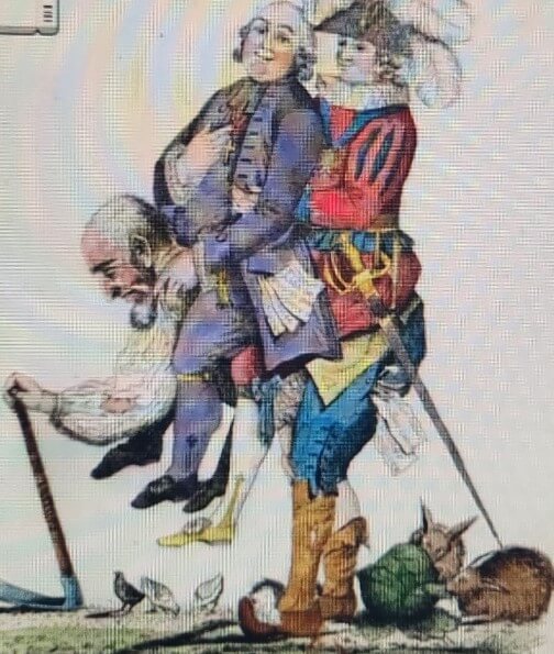 평민들의 착취를 풍자한 그림