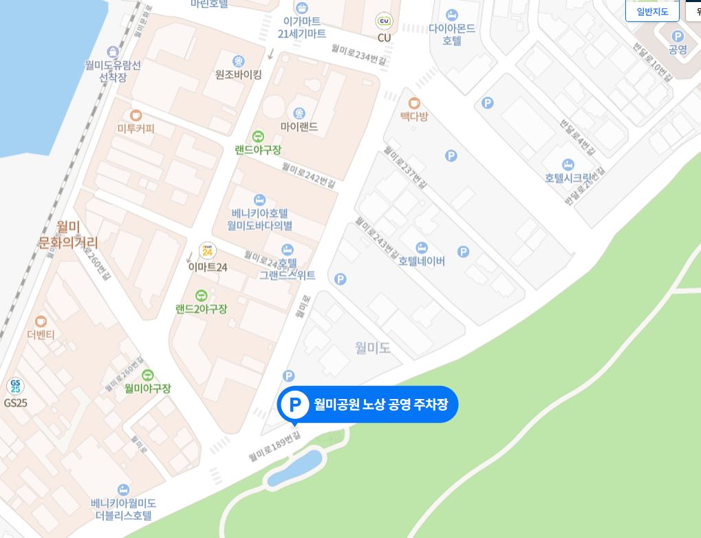 월미공원노상공영주차장