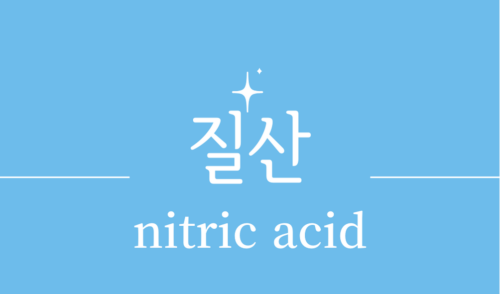 &#39;질산(nitric acid)&#39;