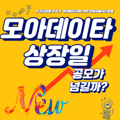  모아데이타 상장일, 공모가 넘길까