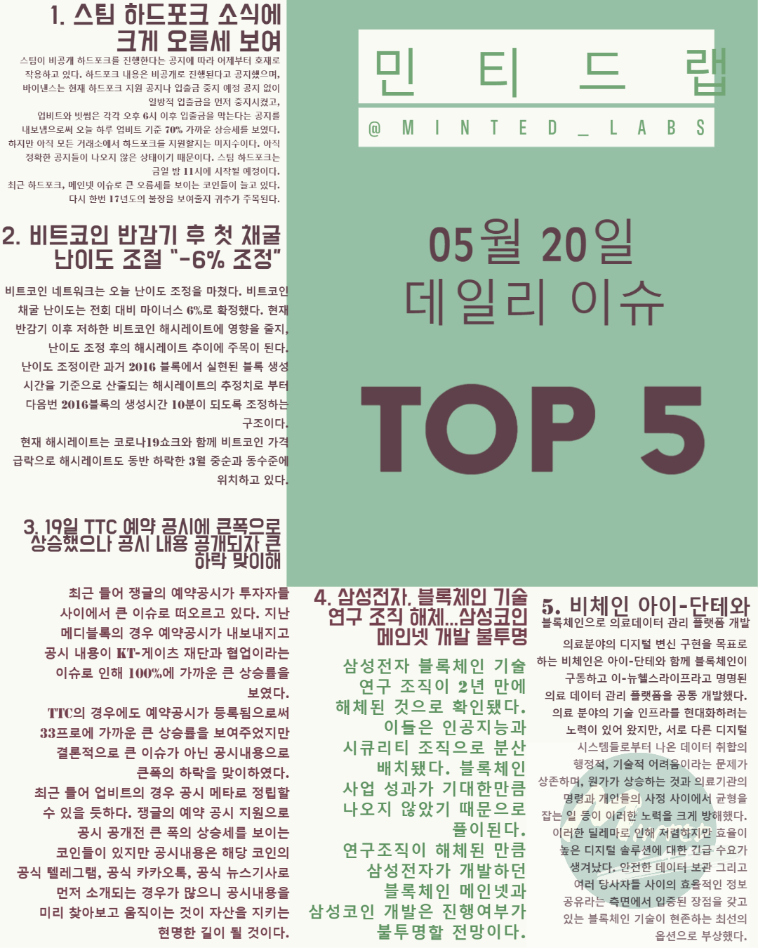  [코인 뉴스] 스팀 하드포크 소식에 크게 올라 외