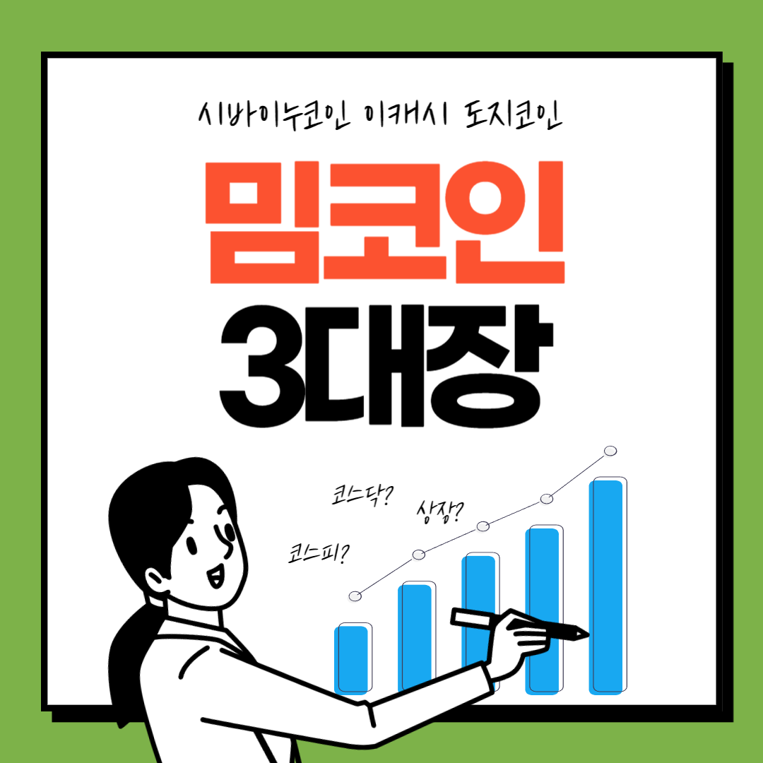  시바이누코인, 이캐시, 도지코인, 밈코인 3대장
