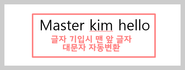 파워포인트 대소문자 변환 해제