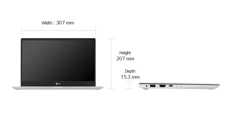 LG 2022 울트라PC 13UD70Q-GX30K 가로 세로 두께 사이즈