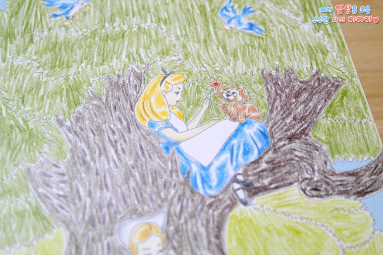 다이소 컬러링북 다이소 저렴하고 귀여운 디즈니 컬러링북 19