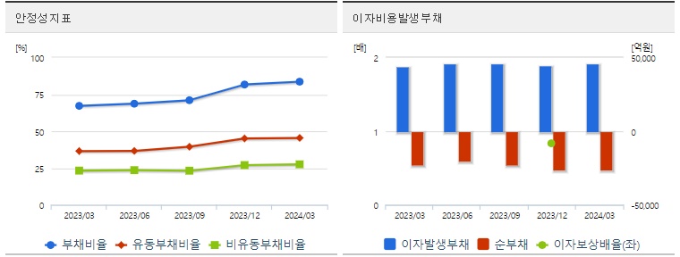 카카오 분기 주가 안정성