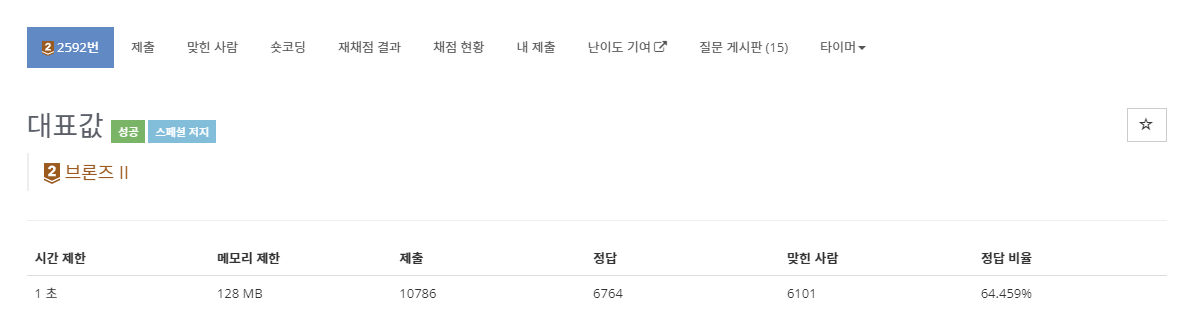 [ BOJ ] 2592 : 대표값 ( BRONZE 2 ) / Python