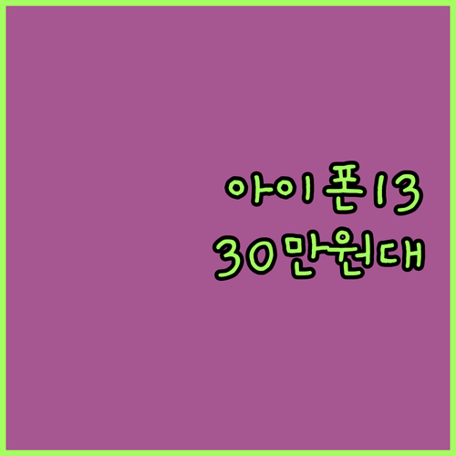 아이폰13 미니 공기계, 가성비 A급