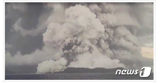  일본 쓰나미 경보 통가 화산 또다시 분출