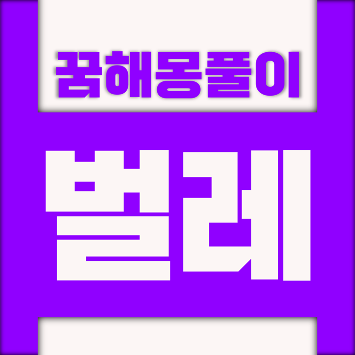  [꿈해몽풀이] 벌레 꿈해몽 모음