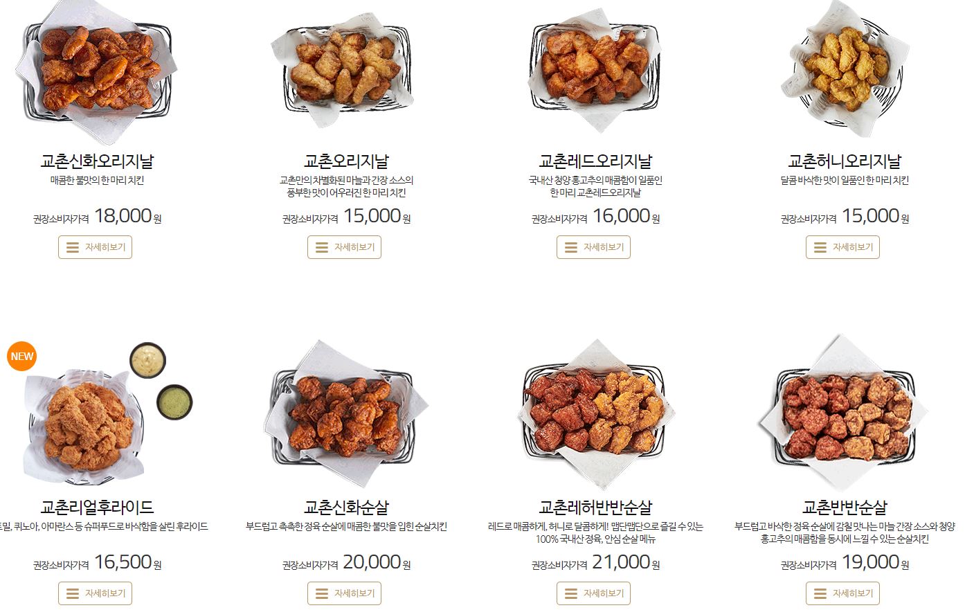 교촌치킨 메뉴 추천 허니콤보 교촌치킨 메뉴 추천 허니콤보