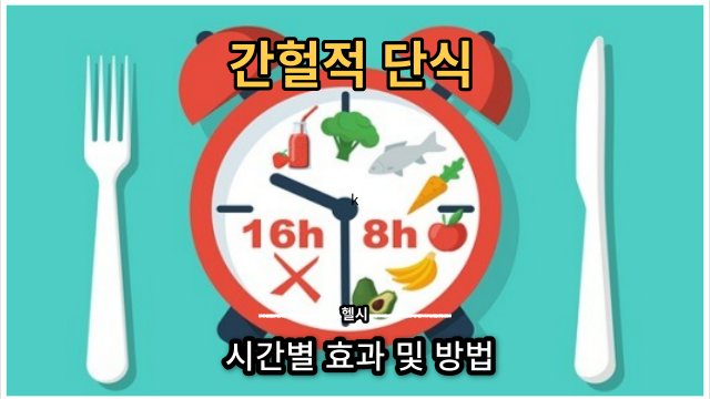 간헐적 단식의 효과적인 방법과 기간별 건강 변화
