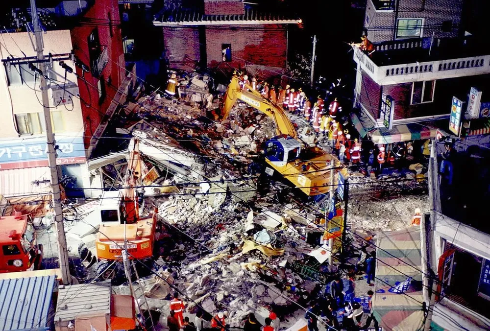 Hongjaedong fire situation picture