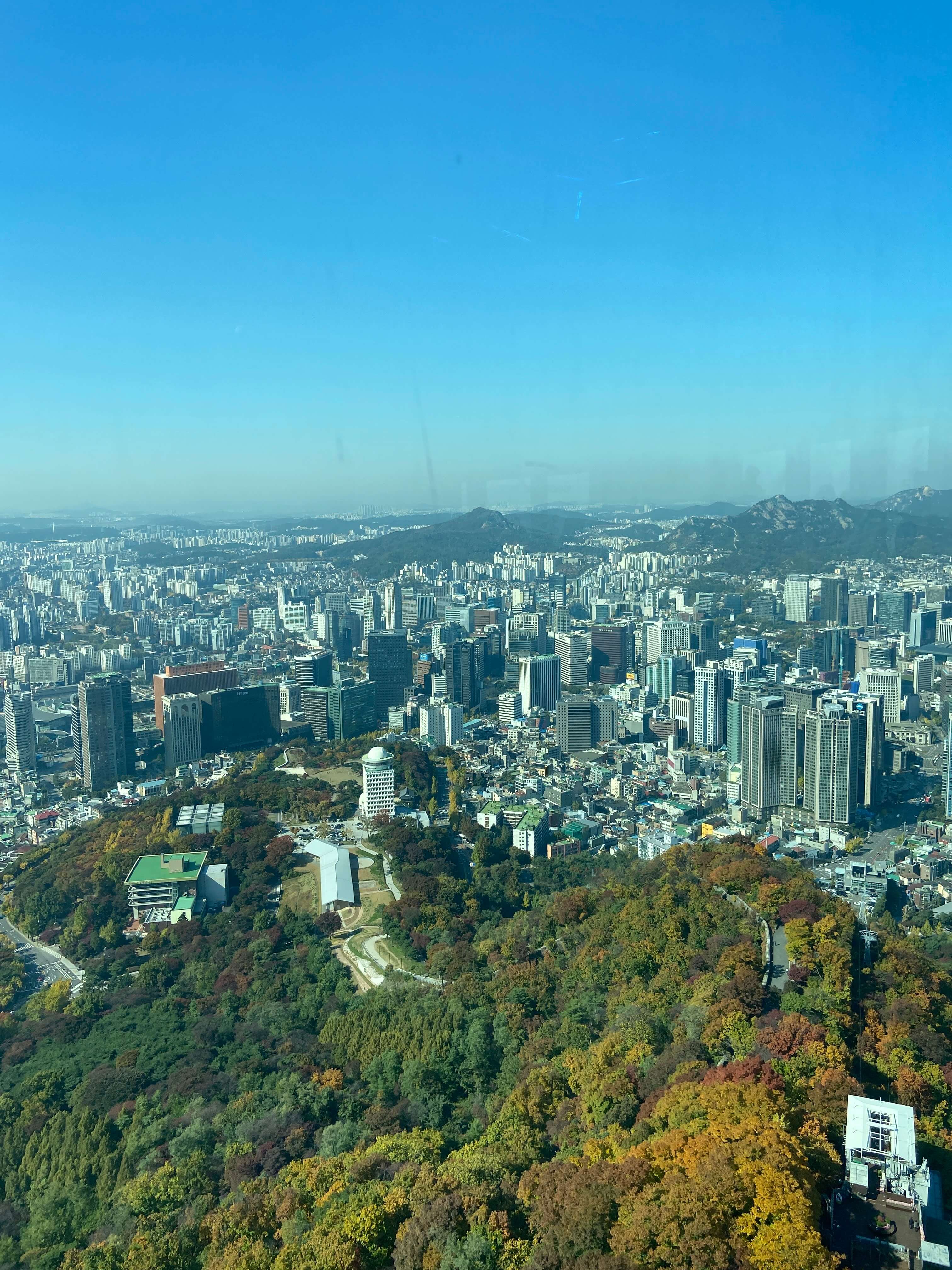 남산-전망대에서-찍은-서울-전경