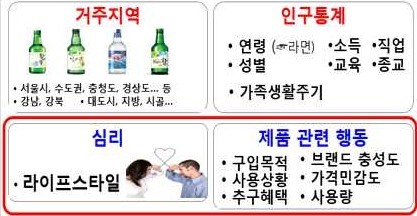 시장세분화 변수 선정