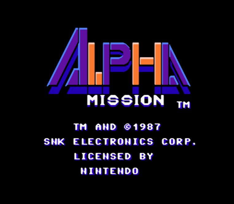  NES ROMS - Alpha Mission (EUROPE / 유럽판 롬파일 다운로드)