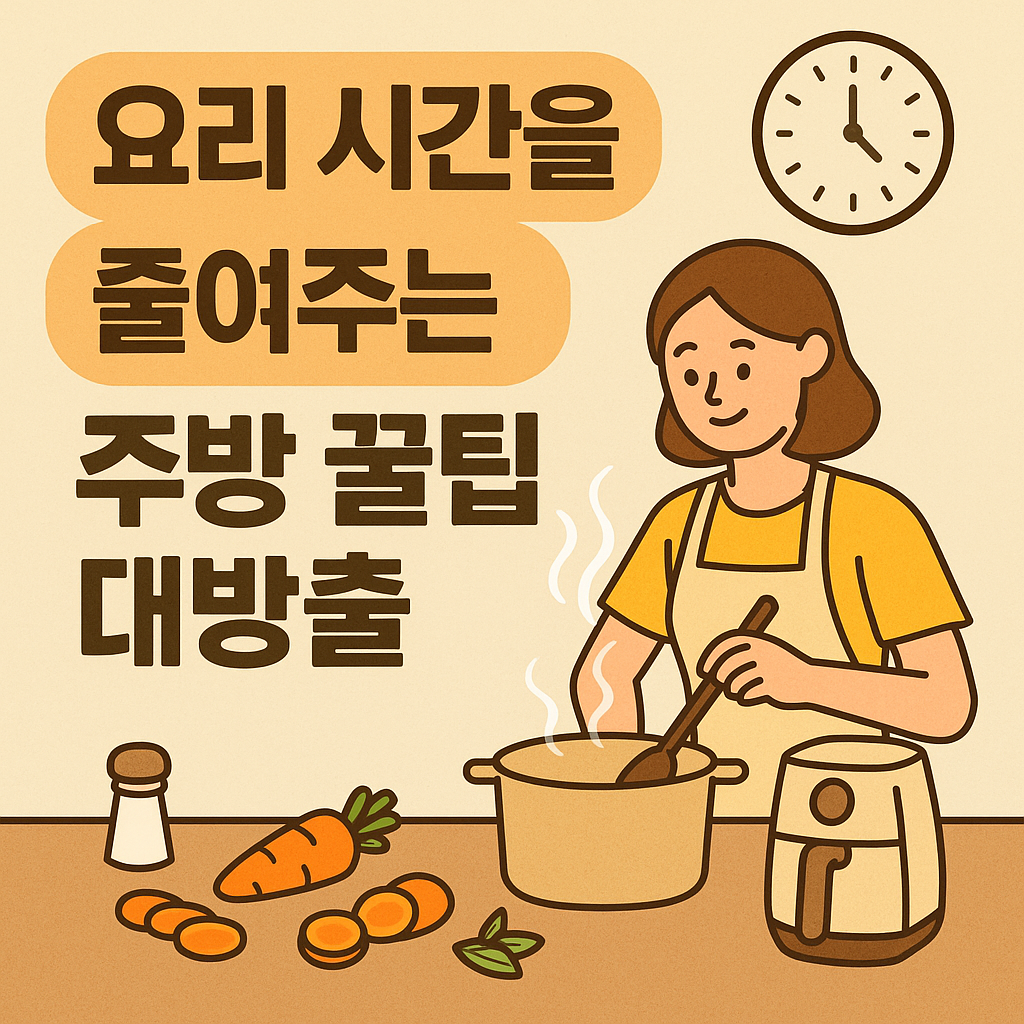요리 시간을 줄여주는 주방 꿀팁 대방출